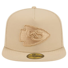 Kansas City Chiefs New Era Color Pack A-Frame 59FIFTY Fitted Hat - Light Beige for sale