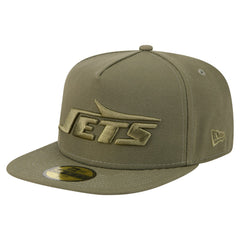 New York Jets New Era Color Pack A-Frame 59FIFTY Fitted Hat - Olive cheap