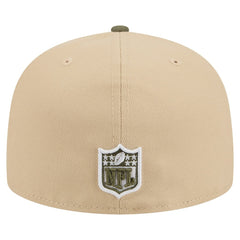 Minnesota Vikings New Era Color Pack A-Frame 59FIFTY Fitted Hat - Light Beige/Olive outlet