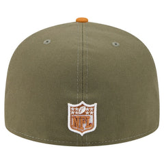 Baltimore Ravens New Era Color Pack A-Frame 59FIFTY Fitted Hat - Olive/Brown cheap