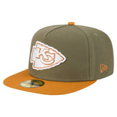 Kansas City Chiefs New Era Color Pack A-Frame 59FIFTY Fitted Hat - Olive/Brown outlet
