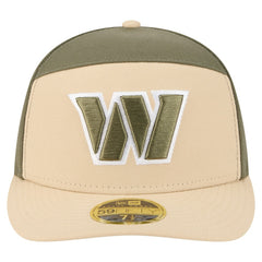 Washington Commanders New Era Two-Tone Color Pack Split Panel 59FIFTY Fitted Hat - Light Beige/Olive sale