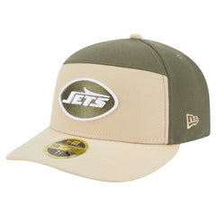 New York Jets New Era Two-Tone Color Pack Split Panel 59FIFTY Fitted Hat - Light Beige/Olive outlet