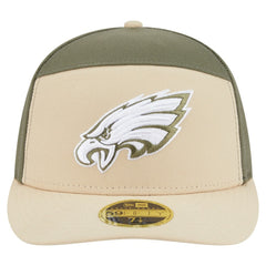 Philadelphia Eagles New Era Two-Tone Color Pack Split Panel 59FIFTY Fitted Hat - Light Beige/Olive outlet
