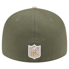 Detroit Lions New Era Two-Tone Color Pack Split Panel 59FIFTY Fitted Hat - Light Beige/Olive for sale