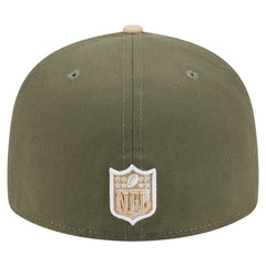 Baltimore Ravens New Era Color Pack Split Panel 59FIFTY Fitted Hat - Light Beige/Olive for sale