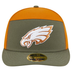 Philadelphia Eagles New Era Two-Tone Color Pack Split Panel 59FIFTY Fitted Hat - Olive/Brown sale
