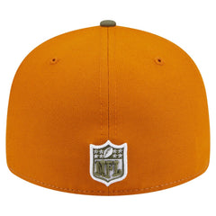 Miami Dolphins New Era Two-Tone Color Pack Split Panel 59FIFTY Fitted Hat - Olive/Brown sale
