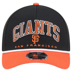 San Francisco Giants Arch 9FORTY A-Frame M-Crown Adjustable Hat - Black/Orange | New Era