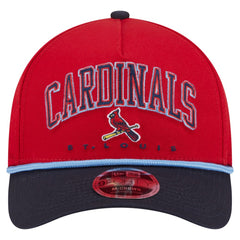 St. Louis Cardinals Arch 9FORTY A-Frame M-Crown Adjustable Hat - Red/Navy | New Era