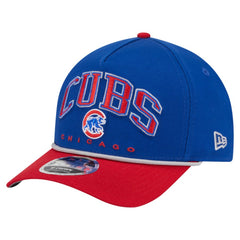 Chicago Cubs Arch 9FORTY A-Frame M-Crown Adjustable Hat - Royal/Red | New Era