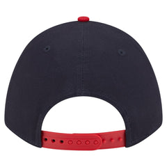 Atlanta Braves Arch 9FORTY A-Frame M-Crown Adjustable Hat - Navy/Red | New Era