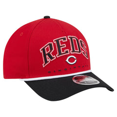 Cincinnati Reds Arch 9FORTY A-Frame M-Crown Adjustable Hat - Red/Black | New Era
