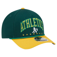 Athletics Arch 9FORTY A-Frame M-Crown Adjustable Hat - Green/Gold | New Era