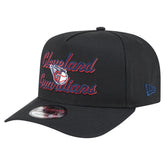 Cleveland Guardians Chainstitch 9FIFTY A-Frame Snapback Hat - Black | New Era