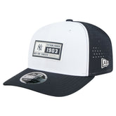 New York Yankees Established Patch 9SEVENTY Adjustable Hat - White/Navy | New Era