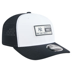 New York Yankees Established Patch 9SEVENTY Adjustable Hat - White/Navy | New Era