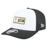 Pittsburgh Pirates Established Patch 9SEVENTY Adjustable Hat - White/Black | New Era