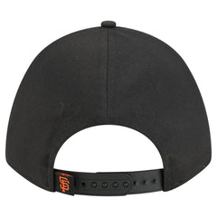 San Francisco Giants Women's Metallic A-Frame 9FORTY Adjustable Hat - Black | New Era