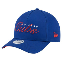 Chicago Cubs Women's Metallic A-Frame 9FORTY Adjustable Hat - Royal | New Era