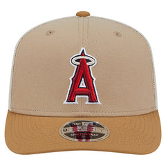 Los Angeles Angels 9SEVENTY Trucker Adjustable Hat - Stone | New Era