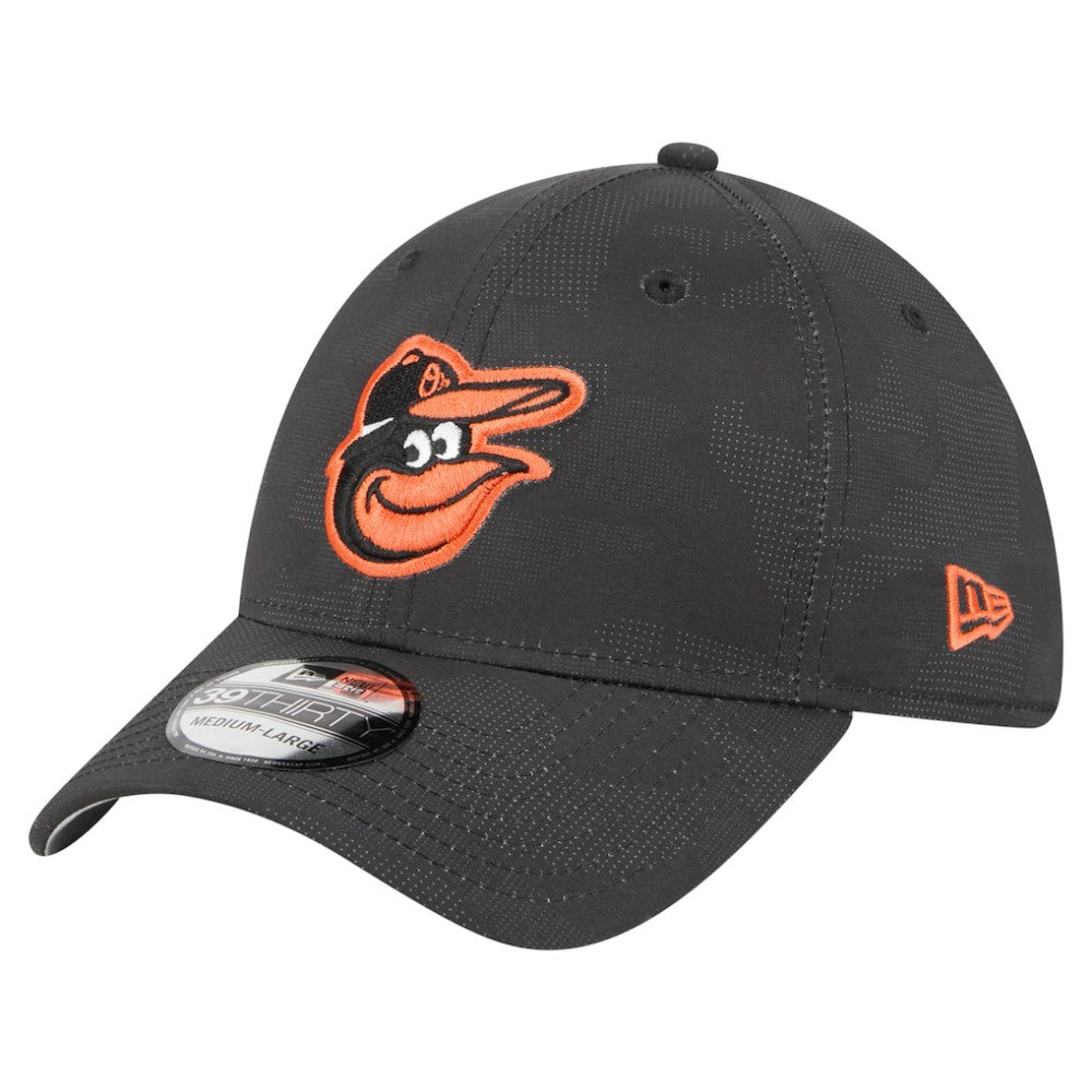 Baltimore Orioles Tonal Camo 39THIRTY Flex Hat - Black | New Era