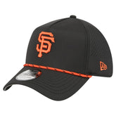 San Francisco Giants 39THIRTY A-Frame Perforated Flex Hat - Black | New Era