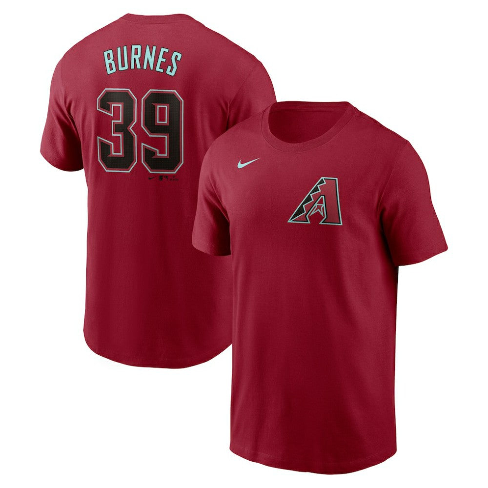 Corbin Burnes Arizona Diamondbacks Fuse Name & Number T-Shirt - Red | Nike