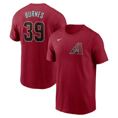 Corbin Burnes Arizona Diamondbacks Fuse Name & Number T-Shirt - Red | Nike