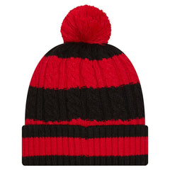 San Francisco 49ers New Era Women's Braided Cuffed Knit Hat with Pom - Scarlet discount
