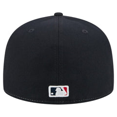 Atlanta Braves Repeat 59FIFTY Fitted Hat - White/Navy | New Era
