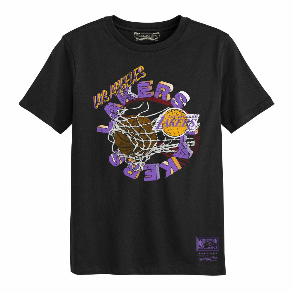 Los Angeles Lakers Preschool In The Net T-Shirt - Black | Mitchell & Ness shop
