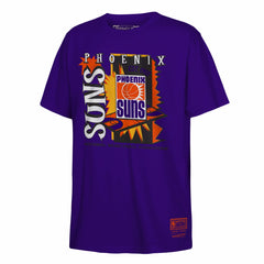 Phoenix Suns Youth Retro '90s Poster T-Shirt - Purple | Mitchell & Ness on sale