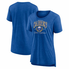 Buffalo Sabres Women's Reign Supreme Tri-Blend T-Shirt Royal