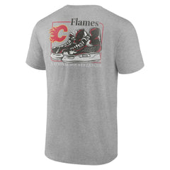Calgary Flames Glory Skates T-Shirt Heather Gray