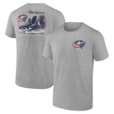 Columbus Blue Jackets Glory Skates T-Shirt Heather Gray