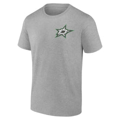 Dallas Stars Glory Skates T-Shirt Heather Gray