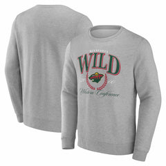 Minnesota Wild Reign Supreme Pullover Sweatshirt Gray
