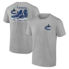 Vancouver Canucks Glory Skates T-Shirt Heather Gray