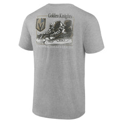 Vegas Golden Knights Glory Skates T-Shirt Heather Gray
