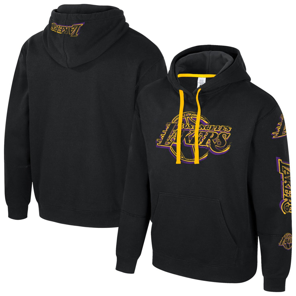 Los Angeles Lakers Stadium Essentials Unisex Elementized Pullover Hoodie - Black discount
