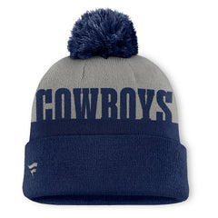 Dallas Cowboys Punter Cuffed Knit Hat with Pom - Navy discount