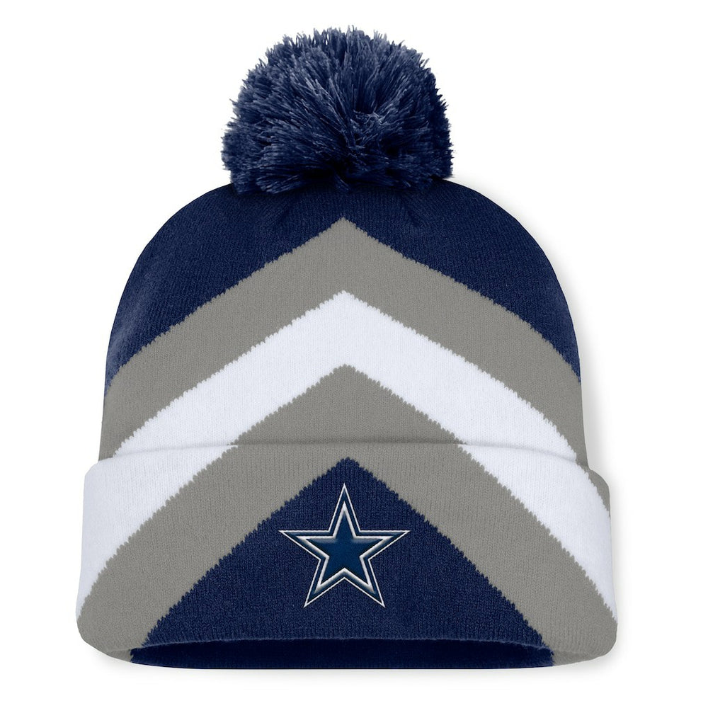 Dallas Cowboys Women's Cornerback Cuffed Knit Hat with Pom - Navy outlet