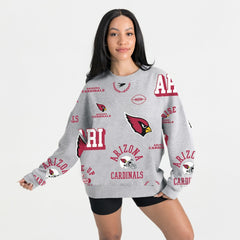 Arizona Cardinals Gameday Couture Women's Always On Repeat Fleece Sweatshirt - Heather Gray outlet