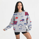 Buffalo Bills Gameday Couture Women's Always On Repeat Fleece Sweatshirt - Heather Gray outlet