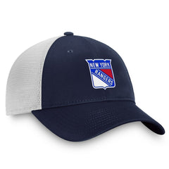 New York Rangers Fanatics Core Primary Logo Trucker Adjustable Hat Blue/White