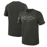 Dallas Cowboys 2025 Salute to Service Sideline Slub Dri-FIT T-Shirt - Forest Green | Nike outlet