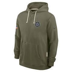 Dallas Cowboys 2025 Salute to Service Sideline Standard Issue Dri-FIT Hoodie - Olive | Nike for sale
