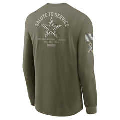 Dallas Cowboys 2025 Salute to Service Sideline Long Sleeve T-Shirt - Olive | Nike cheap