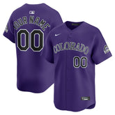 Colorado Rockies Alternate Limited Custom Jersey - Purple | Nike